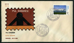 Türkiye 1982 Stamp Congress, Special Cover - Lettres & Documents