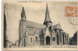 L15J170 - Guérande - 2 Collégialle Saint-Aubin(XIIIe Siècle) - Cachet Ambulant De Guérande à Escoublac - Guérande