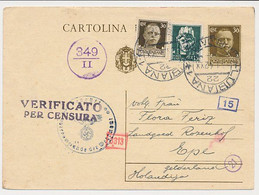 Censored Card  Ljubljana Slovenia / Italy - Epe The Netherlands 1942 - Ljubljana