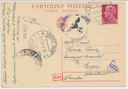 Censored Card  Ljubljana Slovenia / Italy - Epe The Netherlands 1942 - Lubiana