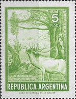 ARGENTINA - DEFINITIVE: COUNTRY VIEWS, RED DEER (PHOTOGRAVURE, YELLOW GREEN, 5 P, NO WATERMARK) 1974 - MNH - Autres