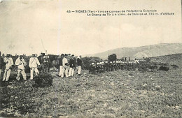 -depts Div-ref-AZ944- Var - Signes -tirs De Combat De L Infanterie Coloniale -champ De Tir à 4 Km De Chibron - Militaria - Signes