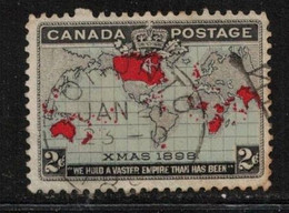 CANADA Scott # 85 Used - World Map Showing British Empire - Used Stamps