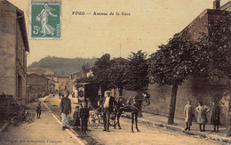 54 - MEURTHE ET MOSELLE - FOUG - Avenue De La Gare - Calèche Publicitaire Des Comptoirs Français (10120) - Foug