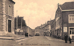 Salut De Moresnet - Route Vers Le Village (animée Curé Devant Son église Edit. Maria Mostert) - Blieberg