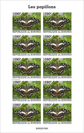 Burundi 2022, Animals, Butterlfly II, Sheetlet IMPERFORATED - Unused Stamps