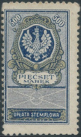 POLONIA-POLAND-POLSKA,Revenue Stamp Fiscal Tax Oplata Stemplowa 500 MAREK,Mint - Revenue Stamps