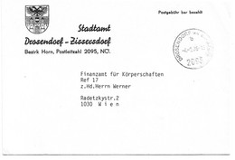 2034m: Gemeindeamts- Kuvert 2095 Drosendorf, Ortswappen, Heimatbeleg Aus 1986 - Horn