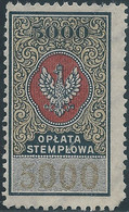 POLONIA-POLAND-POLSKA,1920 Revenue Stamp Fiscal Tax (OPLATA STEMPLOWA)5000 Mk,Mint - Fiscaux