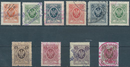 POLONIA-POLAND-POLSKA,Revenue Stamps Fiscal Tax 1925-1929 (OPLATA STEMPLOWA)Used - Revenue Stamps