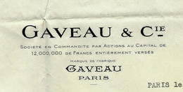 1924 SUPERBE  LETTRE SIGNEE "E. GAVEAU" Pour Une Artiste En Concert MLLE ARNITZ PARIS - Andere & Zonder Classificatie