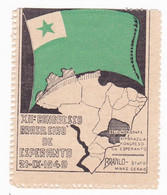 Vignette XIIe Congresso Brasileiro De Esperanto 1949 - Brésil - Esperanto