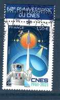 France 2021.CNES ..Cachet Rond Gomme D'origine - 2010-2019