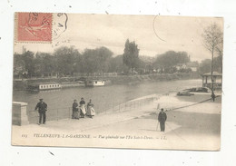 Cp ,92 ,   VILLENEUVE LA GARENNE, Vue Générale Sur L'île SAINT DENIS, Voyagée 1906 - Villeneuve La Garenne