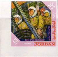 SPACE- OUTER SPACE ACHIEVEMENTS- SET OF 5 IMPERF - JORDAN - SCARCE- MNH- H2-04 - Verzamelingen