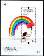 XH0224 Portugal 2021 Independence Day Rainbow Under The Covid19 M MNH - Neufs