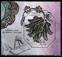 XH0227 Turkey 2021 Mediterranean Lianfa Jewelry S/S MNH - Ungebraucht