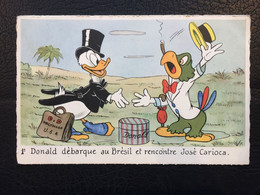 CP : Donald Débarque Au Brésil Et Rencontre José Carioca, Cf Photos. - Disneyworld