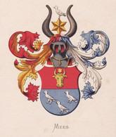 Mees - Wappen Coat Of Arms Heraldry Heraldik Blason Wapen - Estampes & Gravures