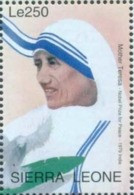 Mother Teresa, Saint From India, Religion, Peace, Nobel Prize, MNH  Sierra Leone - Madre Teresa