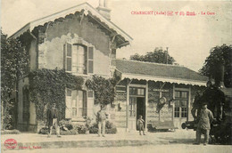 Charmont * Vue Sur La Gare Du Village * Ligne Chemin De Fer * Locomotive Train Cheminots - Autres & Non Classés