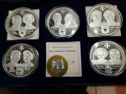 Lot De 6 Médailles Royaux Des Souverains Européen - Monarchia / Nobiltà