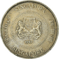 Monnaie, Singapour, 10 Cents, 1987 - Singapour