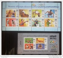 Iraq 2016 NEW MNH Olympic Games Rio COMPLETE Set Of Onr SHEETLET 8v &amp; One S/S MNH - Iraq