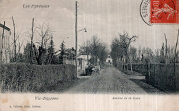 CPA   65  VIC-BIGORRE---AVENUE DE LA GARE - Vic Sur Bigorre