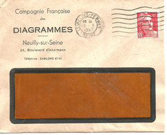 France Enveloppe Publicitaire Compagnie De Diagrammes Neuilly Sur Seine  (92 ) - (Seine) - Sonstige & Ohne Zuordnung