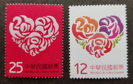 Taiwan Valentine’s Day 2013 Love Rose Flower Rose Flowers (stamp) MNH *embossed *unusual - Unused Stamps
