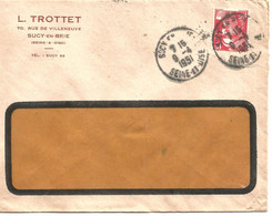 France Enveloppe Publicitaire Ste L.Trottet Sucy En Brie   (Seine Et Oise) - Sonstige & Ohne Zuordnung