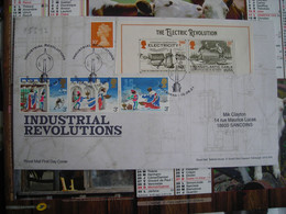 FDC Révolutions Industrielles, La Révolution électrique, Faraday Generates Electricity, Transatlantic Cable, Gateshead - 2011-2020 Decimal Issues