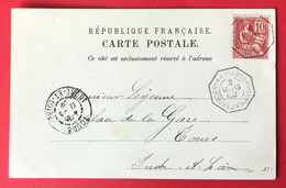 France Poste Maritime - N°116 Sur CPA - TAD BORDEAUX A BUENOS AYRES LJ.N°4 - 8.3.1902 - (A242) - Posta Marittima