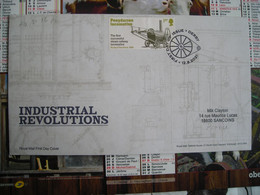 FDC Industrial Revolutions, Révolutions Industrielles, Locomotive De Penydarren Locomotive, Derby - 2011-2020 Dezimalausgaben