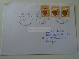 D188400   Romania    Cover - Cancel 2007  Miercurea Ciuc Sent To Hungary   Pottery - Cartas & Documentos