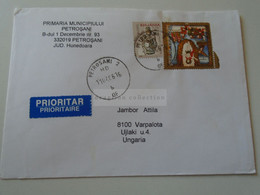 D188401   Romania    Cover - Cancel 2006 Petrosani  Sent To Hungary   Pottery - Covers & Documents