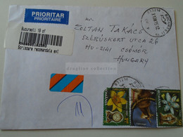 D188403    Romania   Registered Priority  Cover - Cancel 2015  Bucuresti   Sent To  CSÖMÖR,  Hungary - Storia Postale