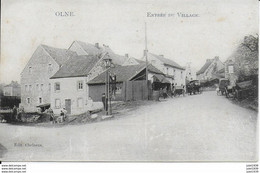 Julot1939 ..-- OLNE ..-- Entrée Du Village . 1909 Vers FRAIPONT ( Mr LAURENT LEONARD ) . Voir Verso . - Olne