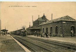 La Loupe * Intérieur De La Gare Du Village * Arrivée Du Train * Ligne Chemin De Fer - La Loupe