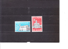 Europa 1990 Belgique - Bureaux De Poste - Oostende 1 Et Liège 1 - 1990