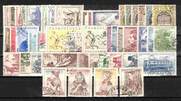 Tchécoslovaquie 1956 Mi 949-997 (Yv 839-884), Obliteré, L'année Complete - Full Years