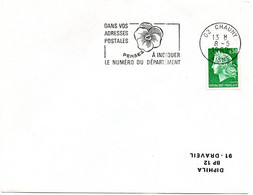 AISNE - Dépt N° 02 = CHAUNY 1969 = FLAMME Codée SUPERBE = SECAP ' PENSEZ à INDIQUER NUMERO DEPARTEMENT ' - Codice Postale