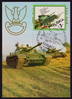 Poland 1973 / Maximum Card - 30 Years Of Polish People's Army, Tank, Militaria, Eagle, Tanks / P72 - Cartes Maximum