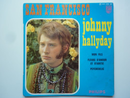 Johnny Hallyday 45Tours EP Vinyle San Francisco / Mon Fils - 45 T - Maxi-Single