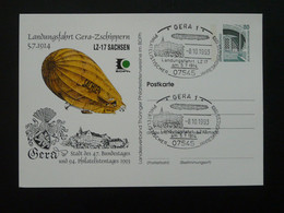 Entier Postal Stationery Card Dirigeable Zeppelin Sachsen 1993 Ref 103317 - Cartoline Private - Usati