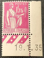 (A1) N° 289  Neuf ** Gomme D'Origine Avec Coin Daté  TTB - 1930-1939