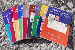 LOT De 9 CATALOGUES De VENTE Sur OFFRES CÉRÈS De La 174 ème à La 182 ème - Auktionskataloge