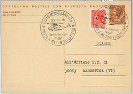 65317 - ITALY - POSTAL HISTORY - POSTMARK On STATIONERY CARD, 1976 - Transportation, Helicopters - Hélicoptères