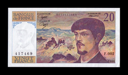 Francia France 20 Francs Debussy 1980 Pick 151a SC- AUNC - 20 F 1980-1997 ''Debussy''